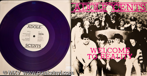 img_2180 Adolescents - Welcome to Reality 10" on translucent purple vinyl