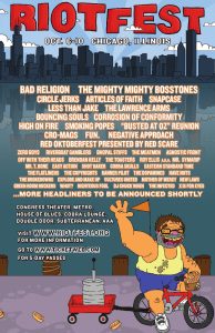 Riot Fest 2010 flyer