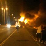 Fear Factory escape bus fire