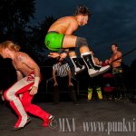 Ryan Slade/Zach Thompson/Jimmy Rockwell vs. Xavier Mustafa/Justin Reno