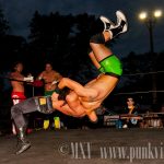 Ryan Slade/Zach Thompson/Jimmy Rockwell vs. Xavier Mustafa/Justin Reno