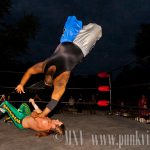 Ryan Slade/Zach Thompson/Jimmy Rockwell vs. Xavier Mustafa/Justin Reno